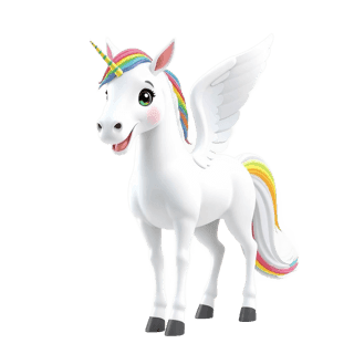 Destello, unicornio del pool de personajes de Cuentoslandia