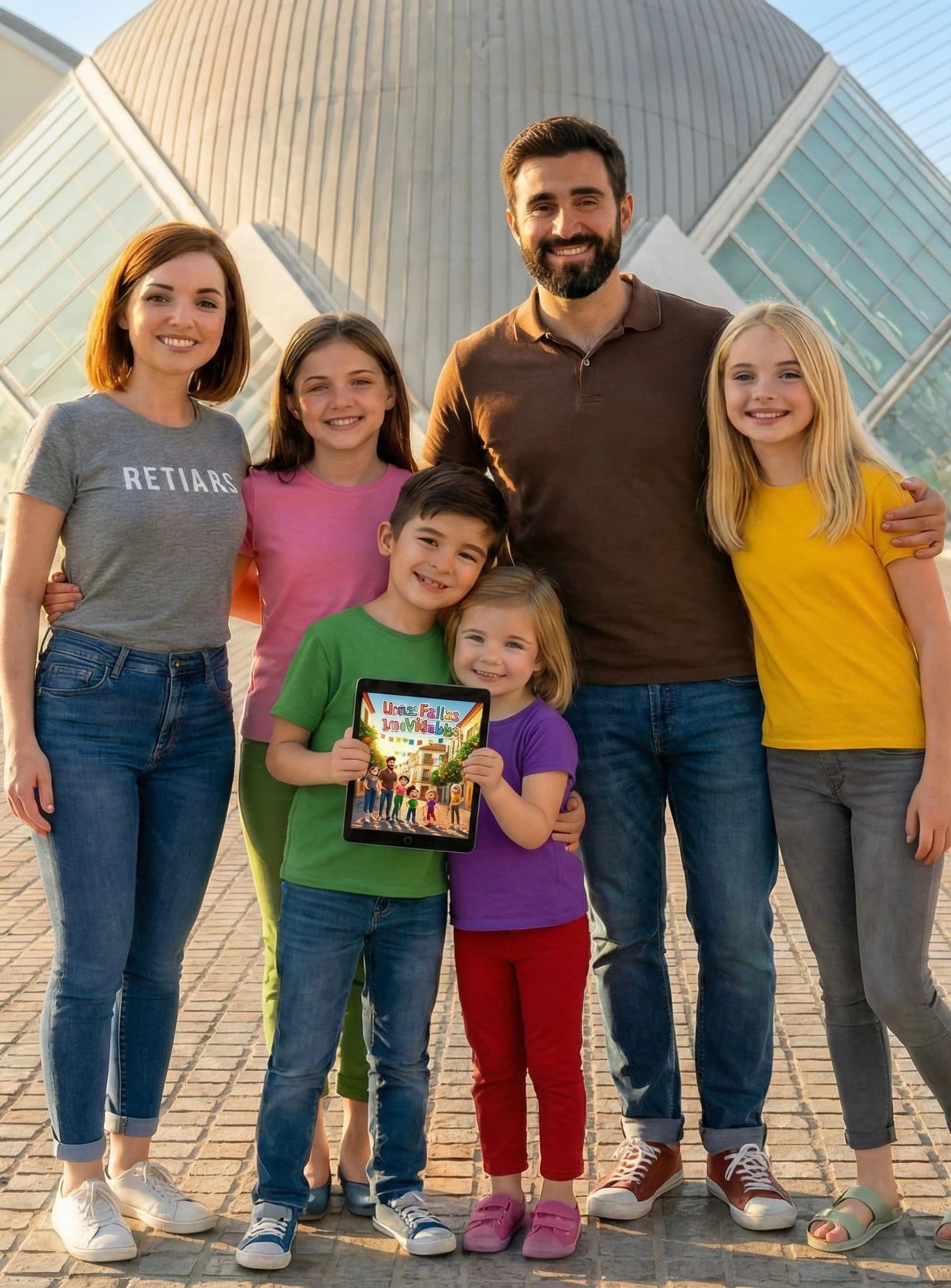 Cuento personalizado de Fallas con amigos