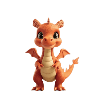 Flami, dragón del pool de personajes de Cuentoslandia
