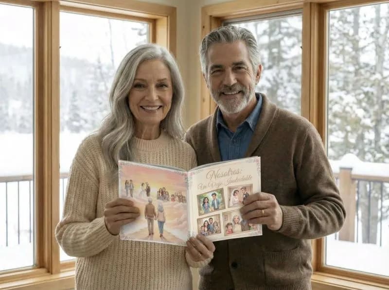 Matrimonio con cuento personalizado contando su historia