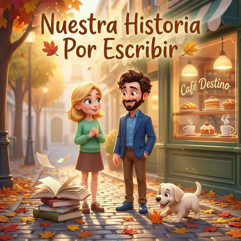 Pedro y Lucía con su perro Snow, el labrador dorado que encontraron en el parque