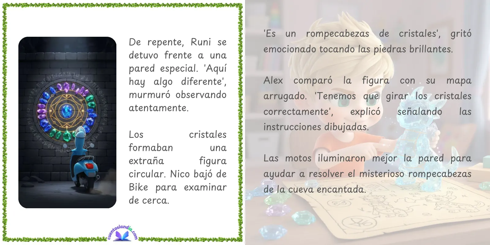 Doble página de «Aventuras sobre Ruedas: Un Viaje Extraordinario»