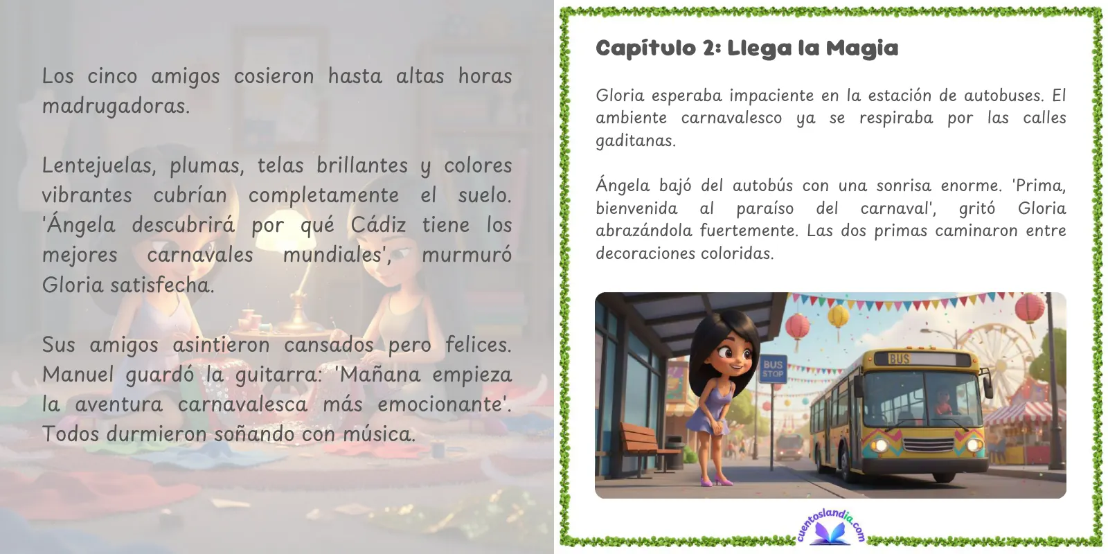 Doble página de «Cádiz en Carnaval: La Chirigota»