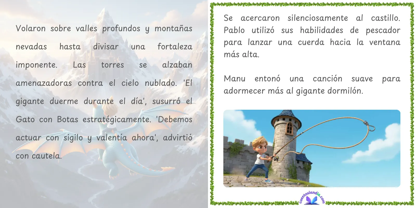 Doble página de «Los 4 Fantásticos en Cuentoslandia»