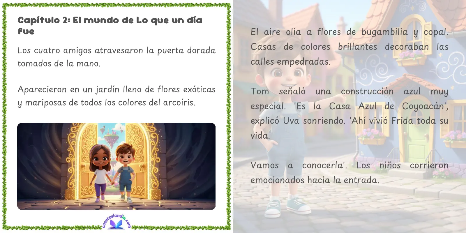 Doble página de «Descubriendo a Frida Kahlo»
