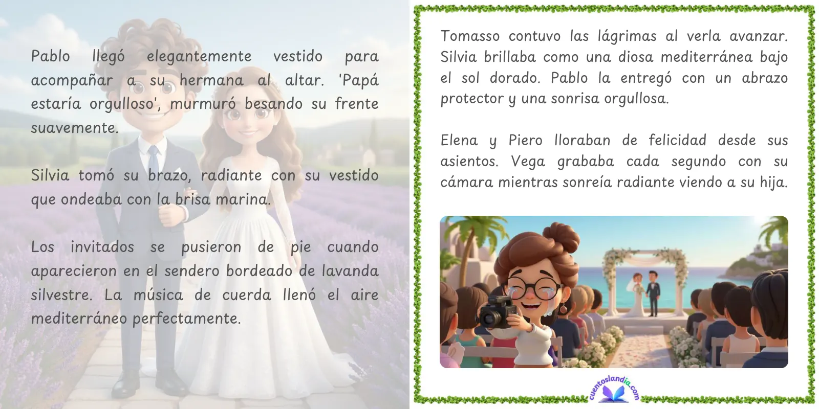 Doble página de «Érase una Vez Nuestra Boda»