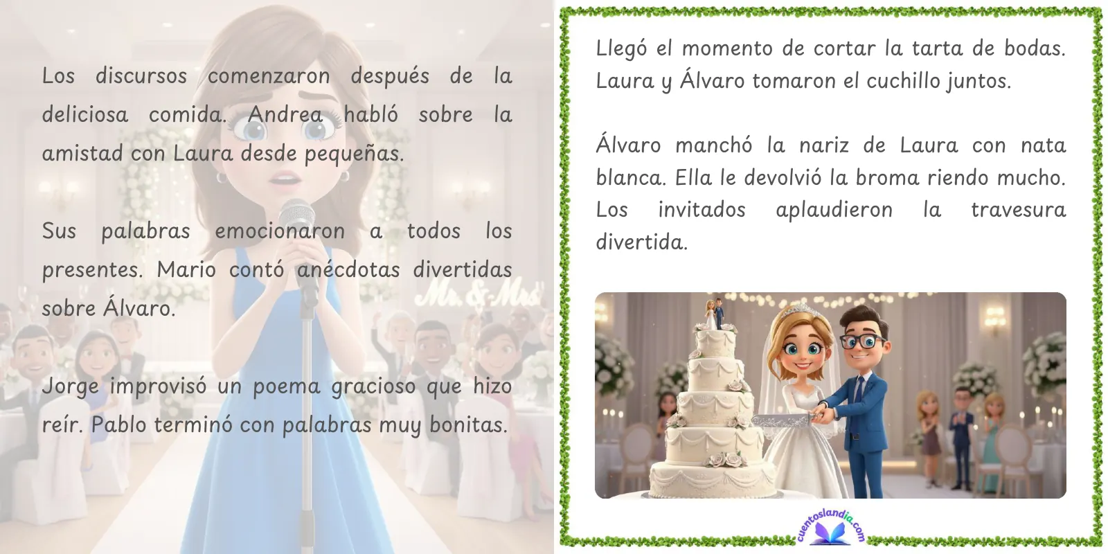 Doble página de «La Historia de un Día Inolvidable»
