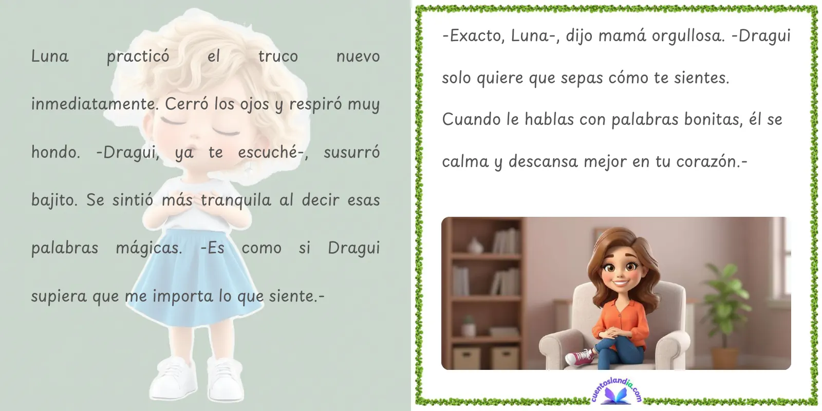 Doble página de «Mamá, ¿Por Qué Me Enfado?»
