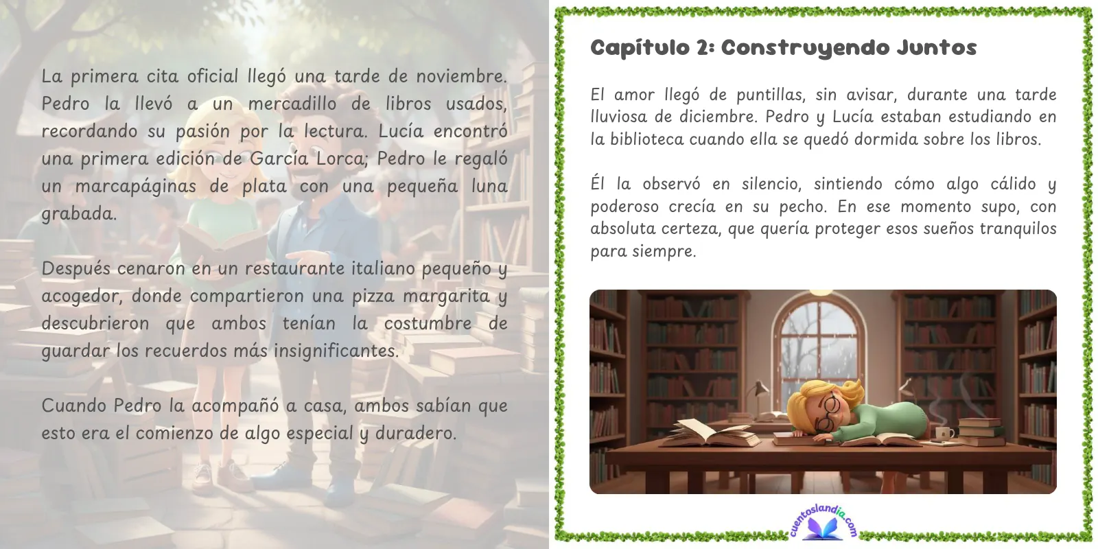 Doble página de «Nuestra Historia por Escribir»