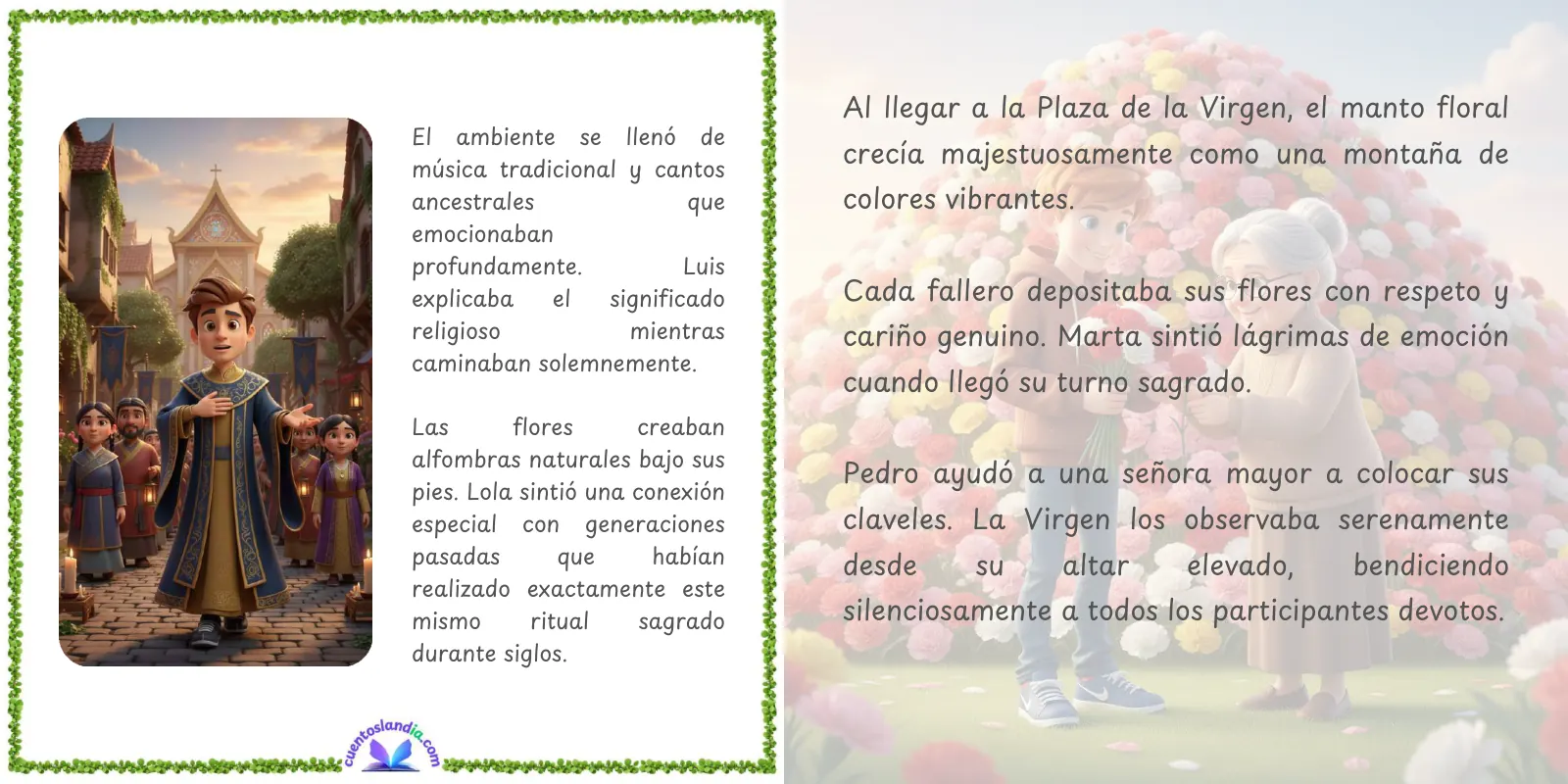 Doble página de «Nuestro Viaje a las Fallas»