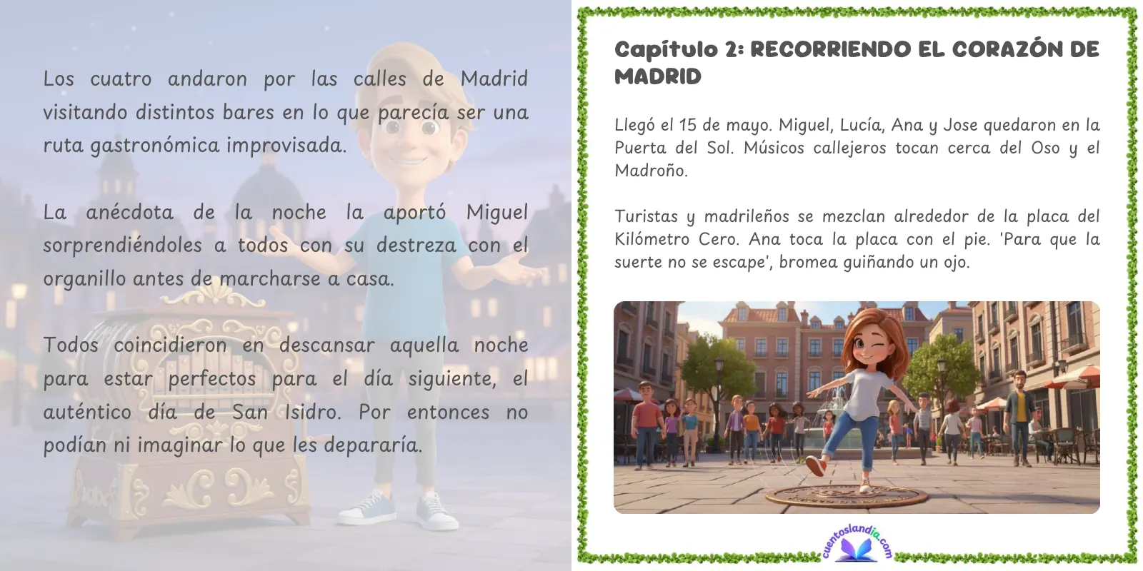 Doble página de «Pongamos que hablo… de Madrid»