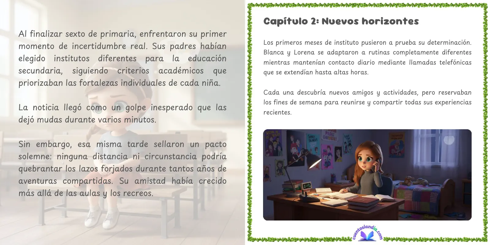 Doble página de «Siempre Juntas»