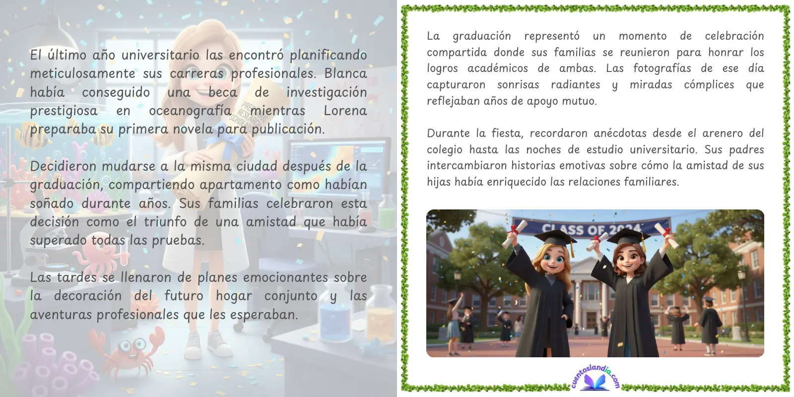 Doble página de «Siempre Juntas»