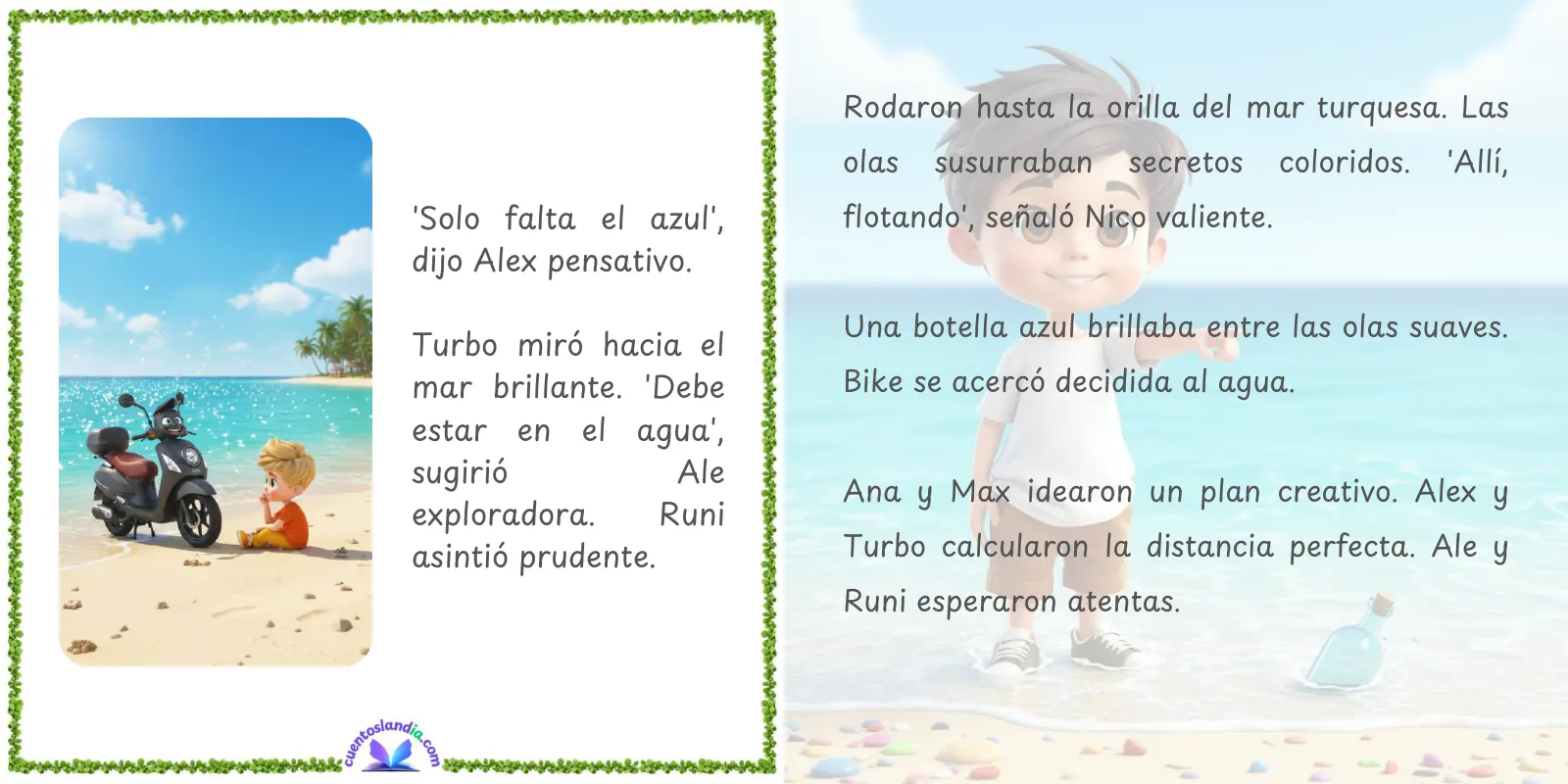 Doble página de «Velópolis: La Fiesta de los Colores»