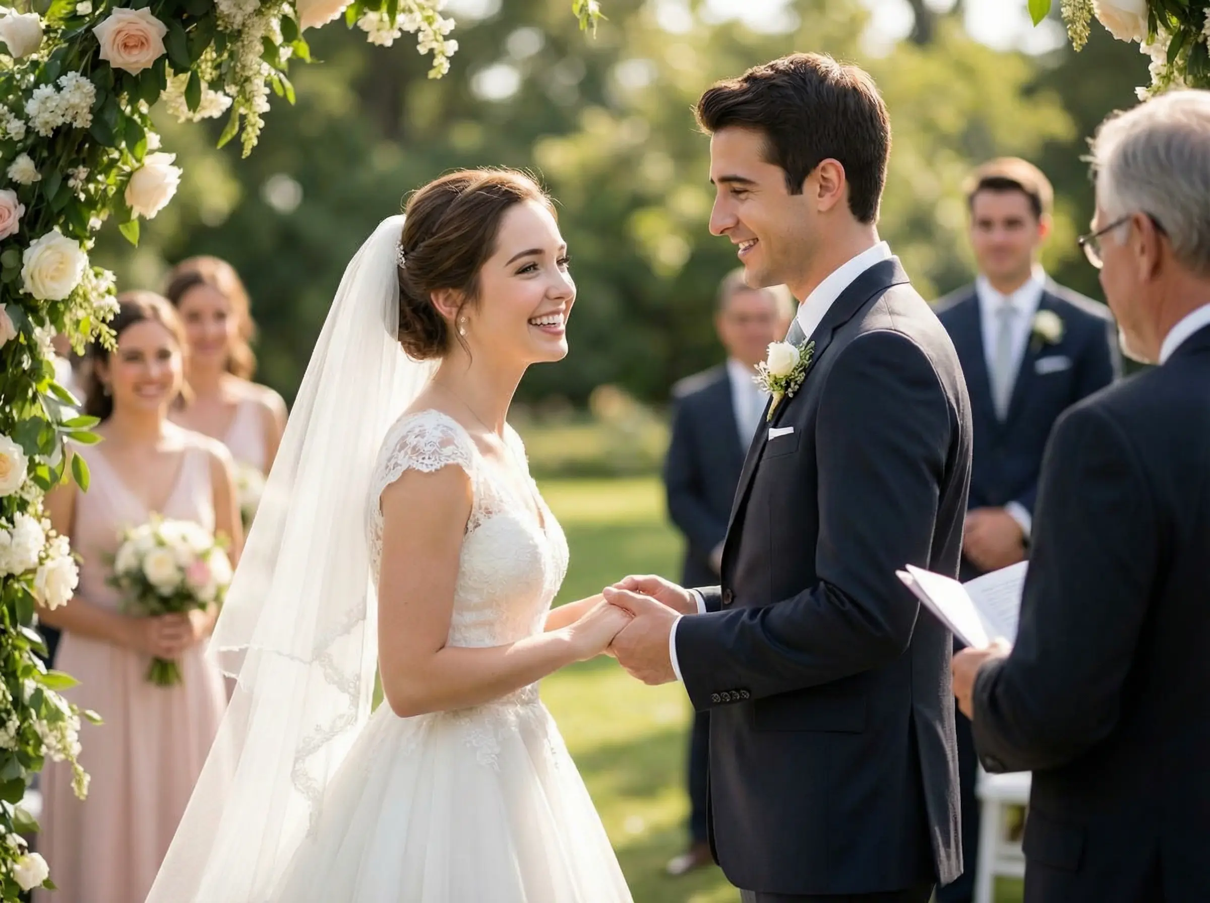 Foto real de la boda de la pareja