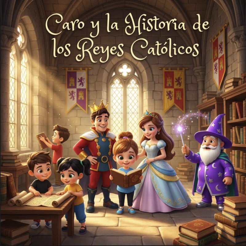 Caro y la Historia de los Reyes Católicos - Cuento AI