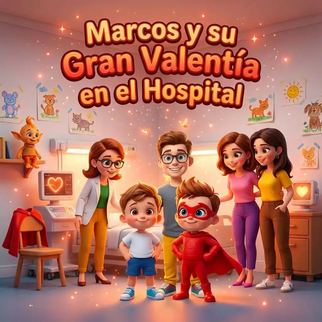 Marcos y su gran valentía en el hospital - Cuento AI
