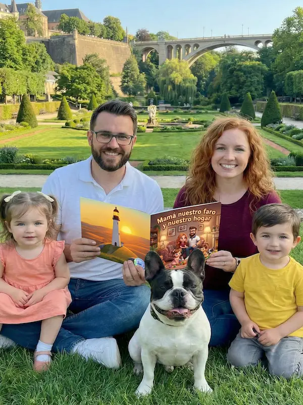 Madre e hija compartiendo cuento personalizado para el día de la madre