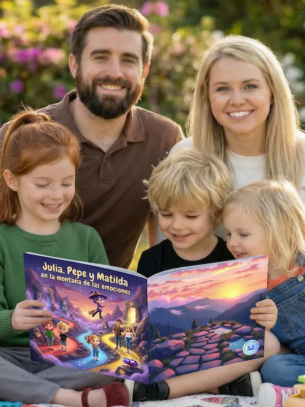 Cuento personalizado de desarrollo emocional la montaña de las emociones, versión física impresa