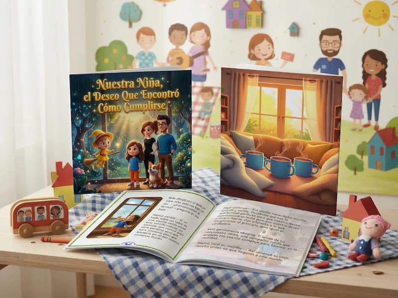 Cuento personalizado sobre ovodonación, libro físico impreso
