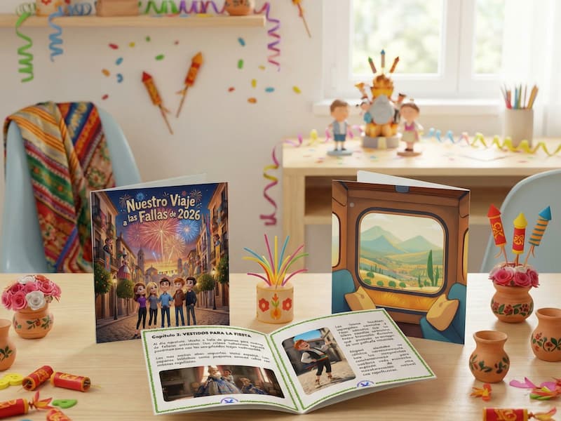 Cuento personalizado de fiestas regionales con familia