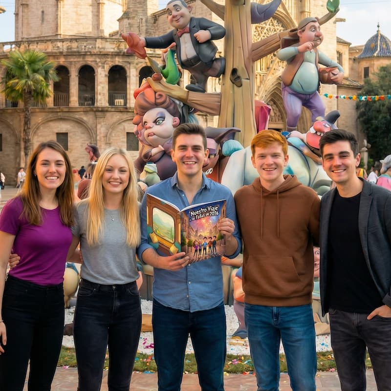 Cuento personalizado de Fiestas Regionales - Fallas, San Fermin, Feria de Abril