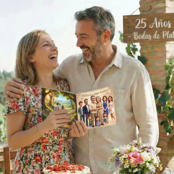 Regalo personalizado para aniversario de pareja - Libro con vuestra historia de amor