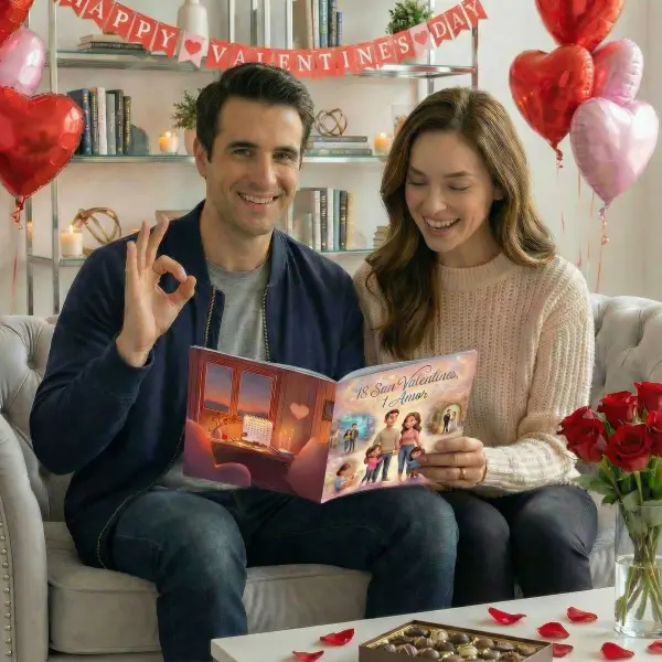 Regalo personalizado para San Valentín - Cuento de amor para parejas
