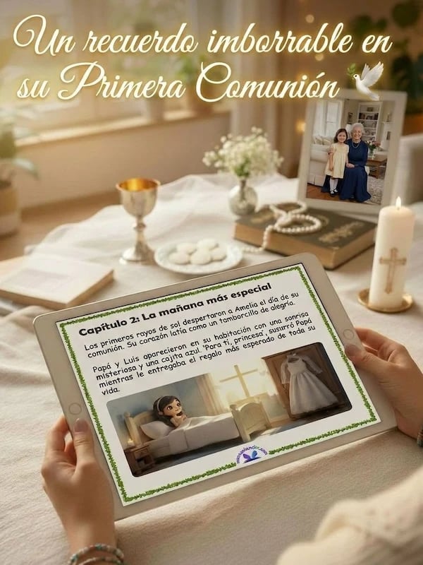 Cuento físico personalizado para primera comunión