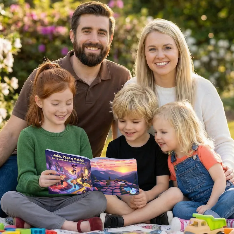 Julia, Pepe y Matilda en la Montaña de las Emociones - Foto Real