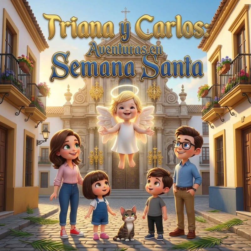 Triana y Carlos: Aventuras en Semana Santa - Cuento AI
