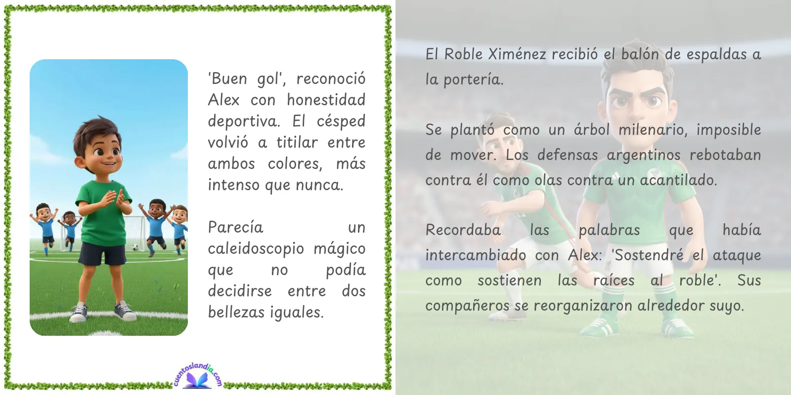 Doble página de «Águilas, Cóndores y un Fútbol Inolvidable»