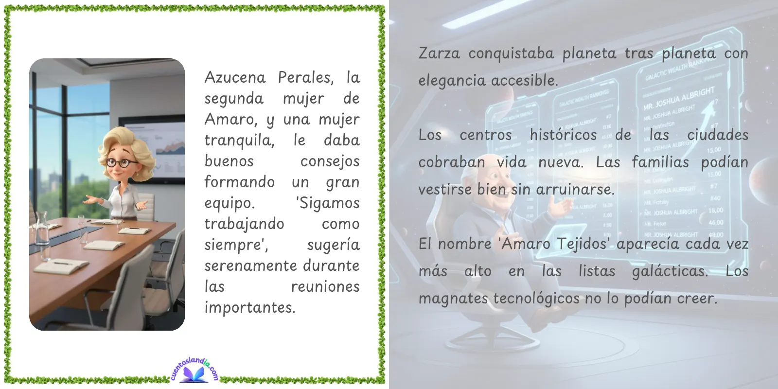 Doble página de «Amaro Tejidos y Zarza: el Imperio que Nadie Vio Venir»