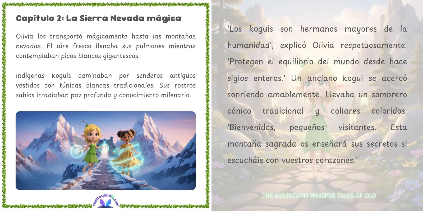 Doble página de «Aventuras en Colombia»