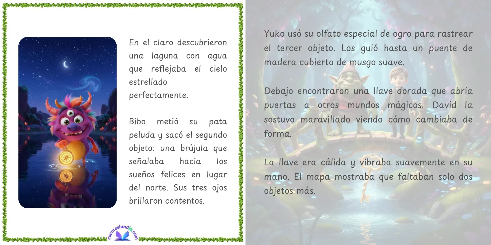Doble página de «Aventuras en la noche de Halloween»