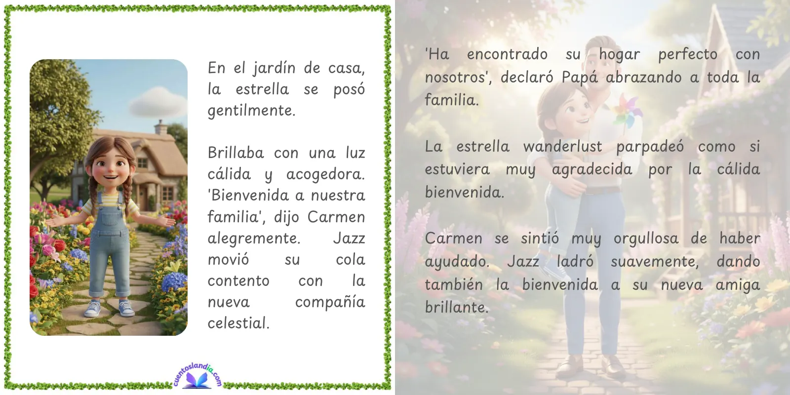 Doble página de «Carmen y la Estrella Wanderlust»