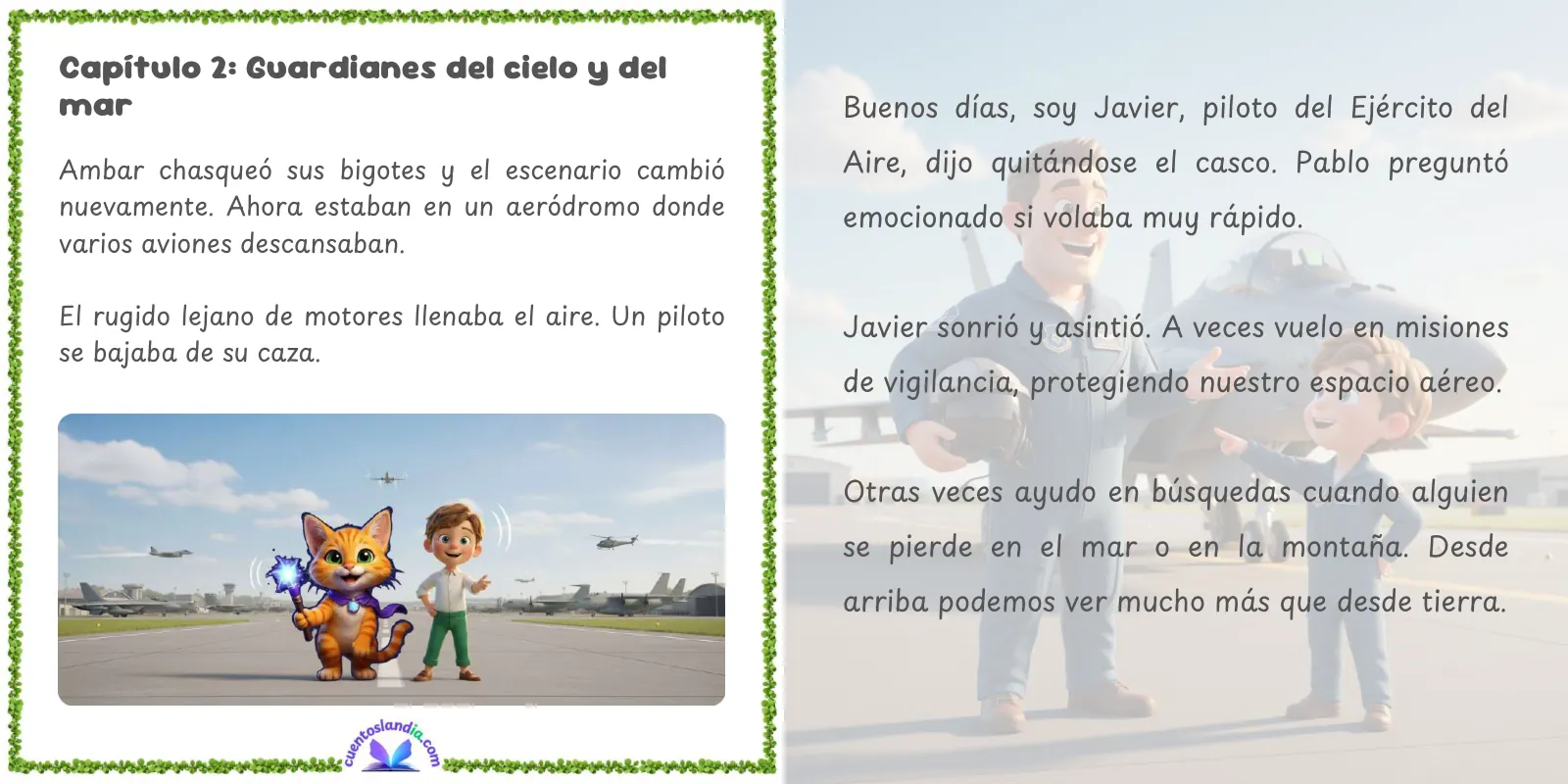 Doble página de «Aventuras en el desfile del 12 de octubre»
