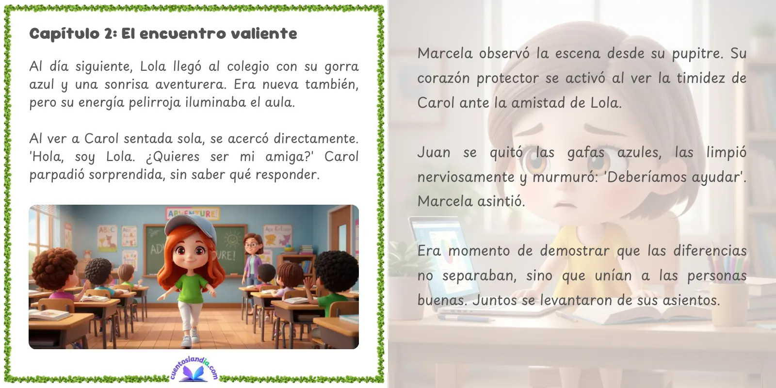 Doble página de «Distinto, Como Todos»