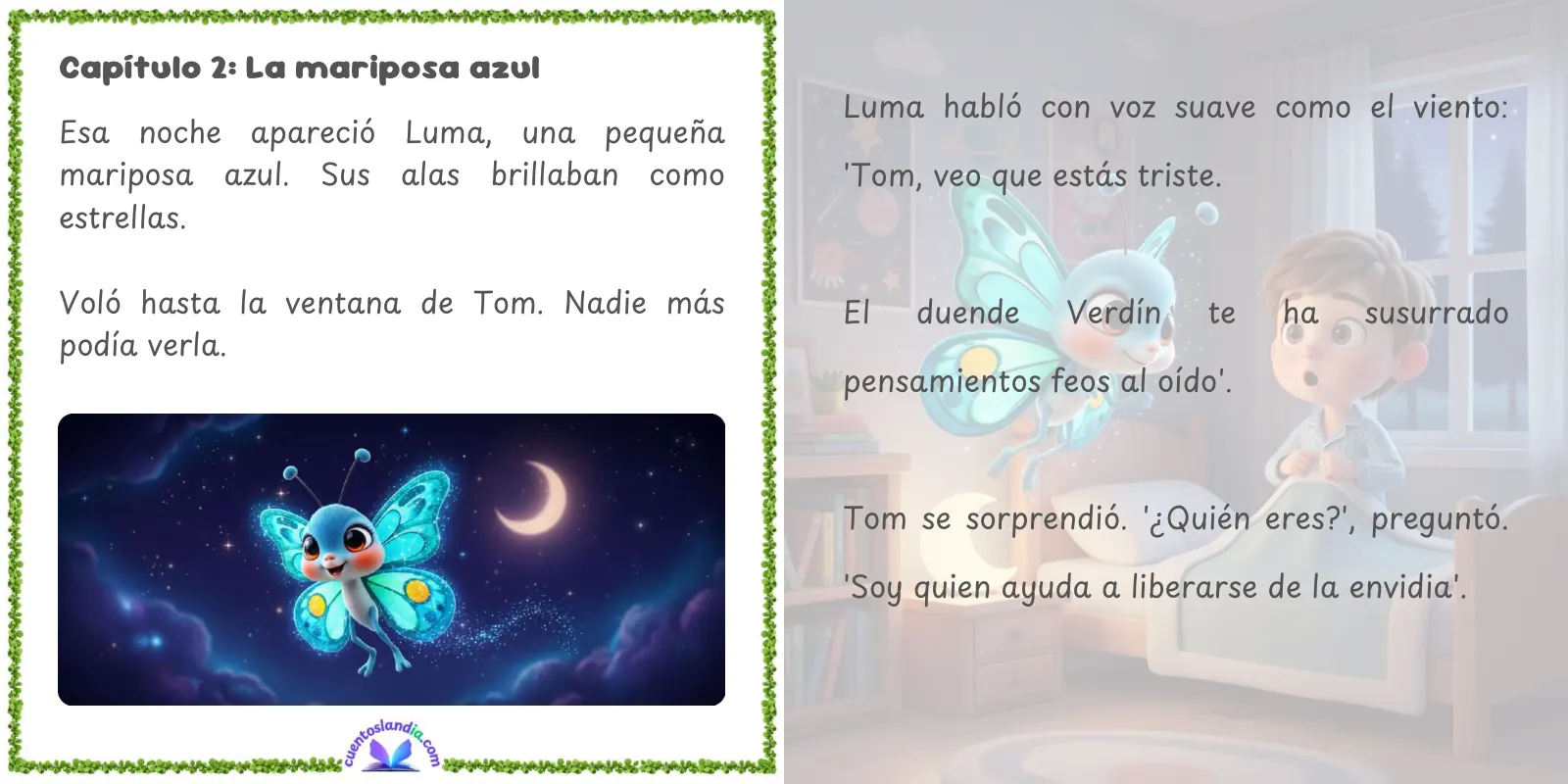 Doble página de «El Duende de la Envidia»