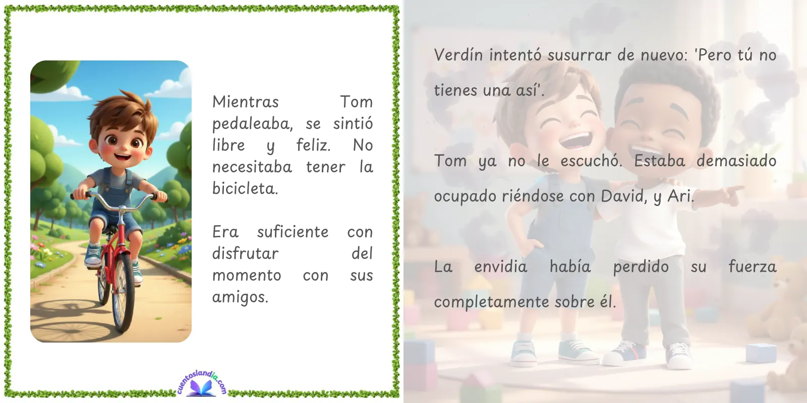 Doble página de «El Duende de la Envidia»