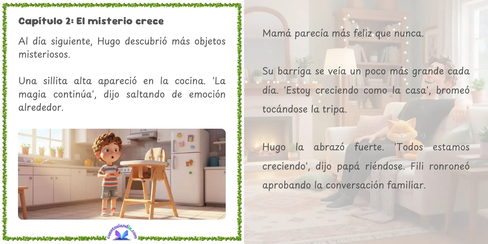 Doble página de «El Secreto de la Casa Mágica»