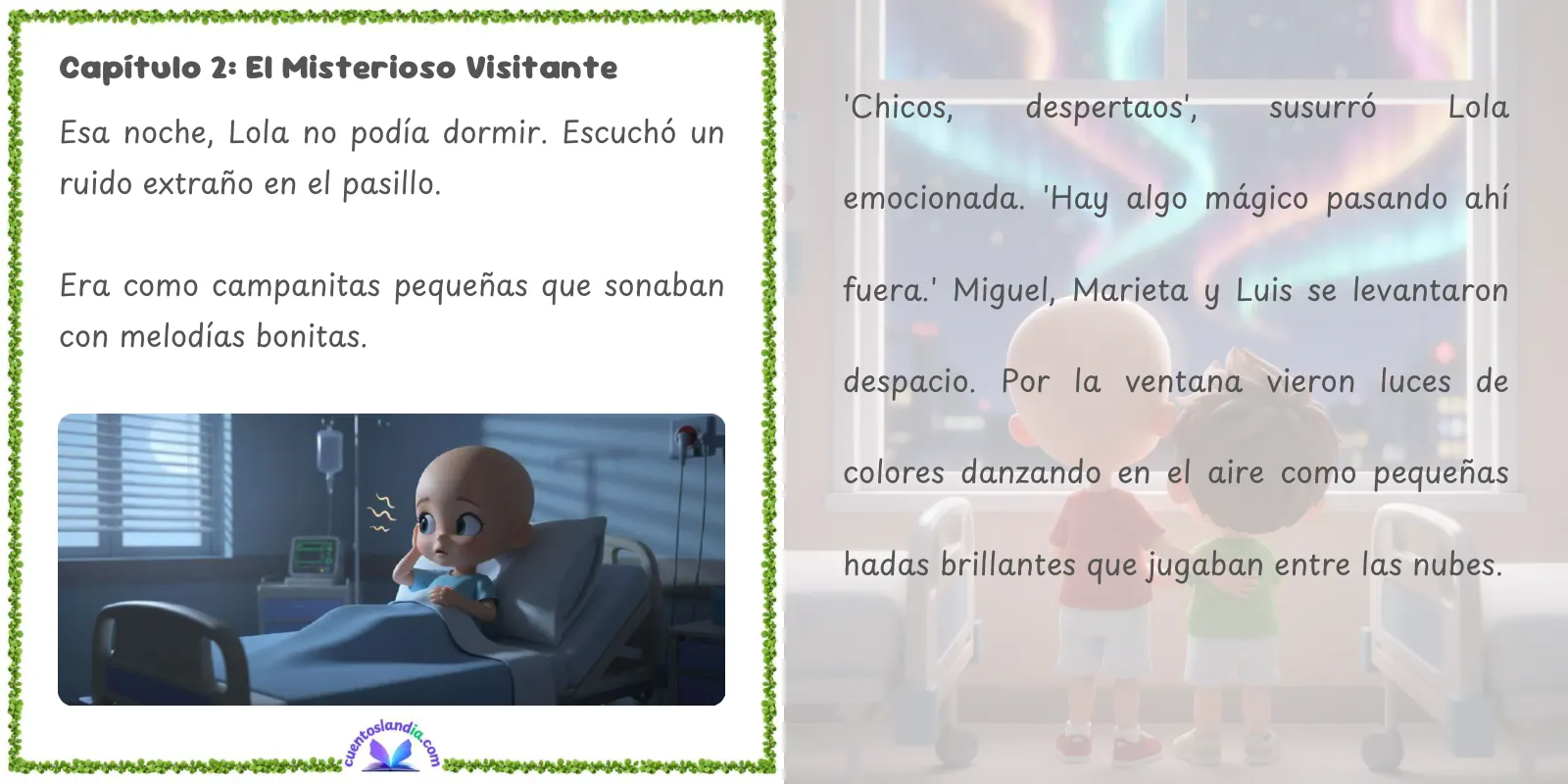 Doble página de «El Secreto del Hospital Mágico»