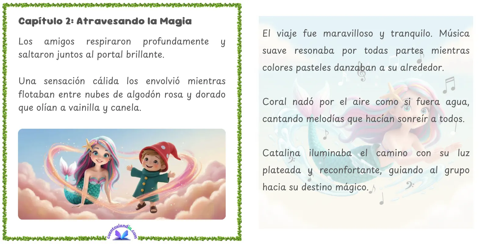Doble página de «El Viaje a la Tierra del Sueño»
