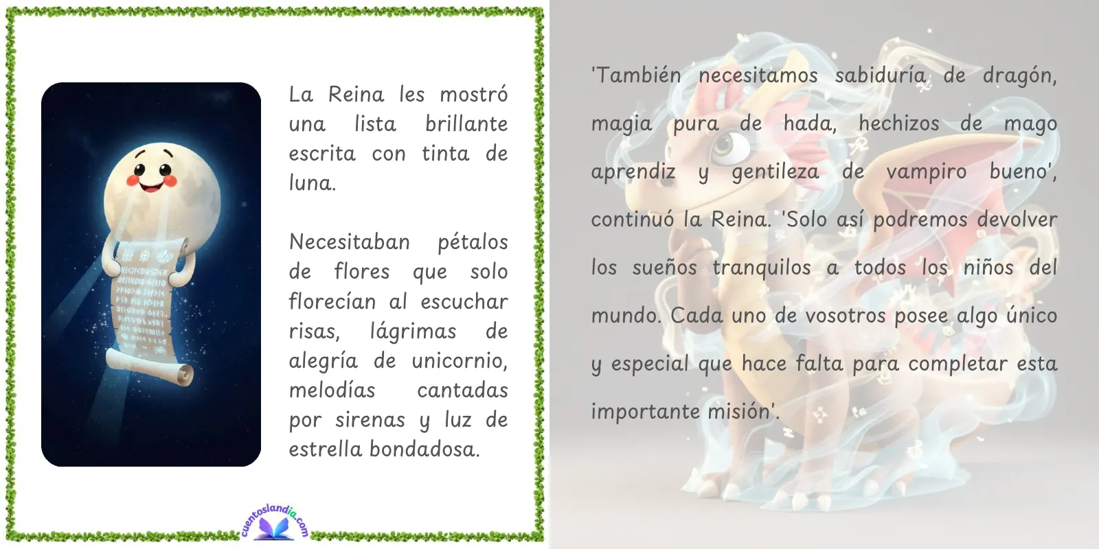 Doble página de «El Viaje a la Tierra del Sueño»