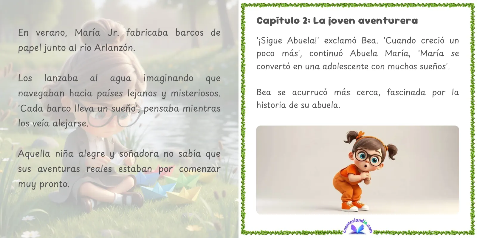 Doble página de «Érase una Vez tu Abuela»