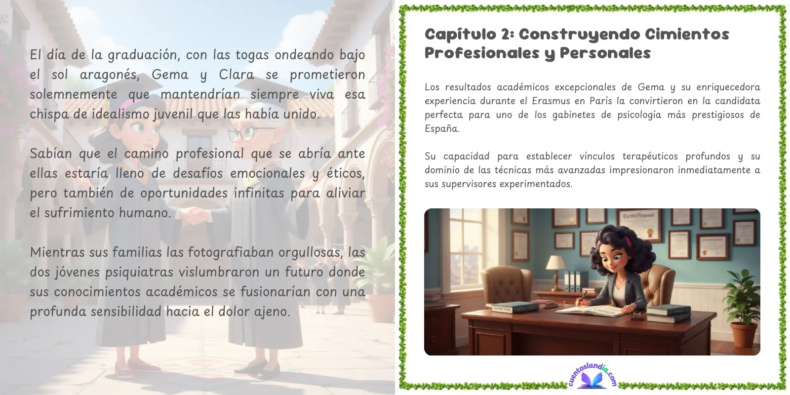 Doble página de «¡Feliz Jubilación a la Mejor Doctora de Emociones!»