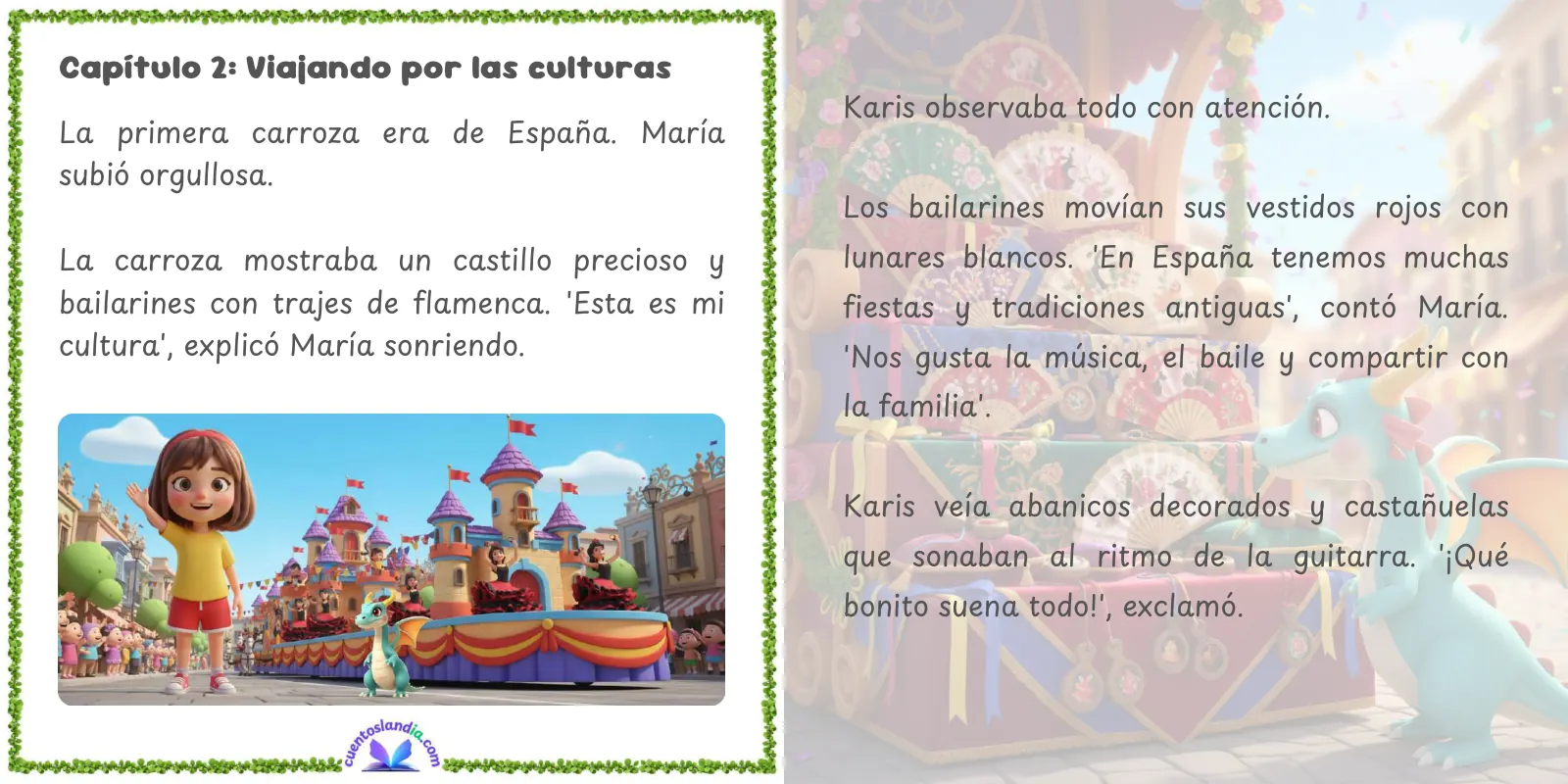 Doble página de «Aventuras el Día de la Hispanidad»