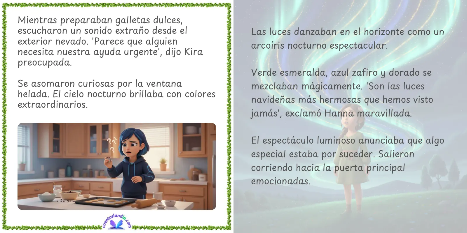 Doble página de «La Fiesta de la Navidad»