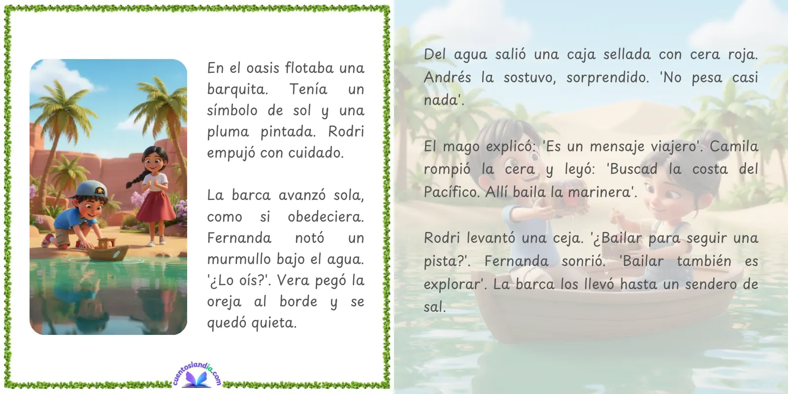 Doble página de «La magia de las tradiciones peruanas»