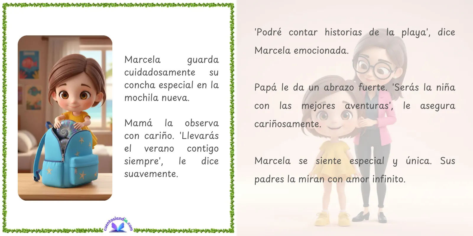 Doble página de «La Vuelta al Cole»